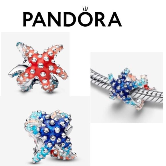 Colourful Starfish Mini Charm - Picture 1 of 4